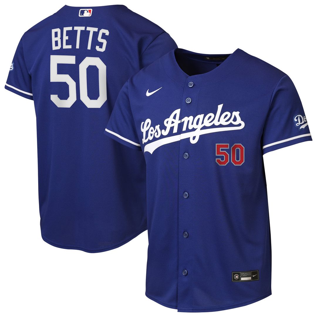 Mookie Betts Los Angeles Dodgers Nike Youth Home Stadium Jersey - White | MLB Fan Gear