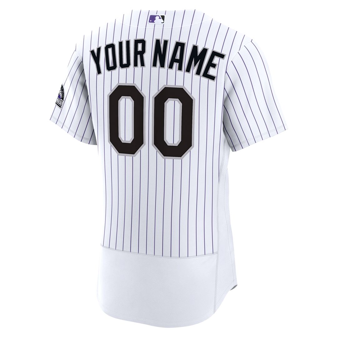 Colorado Rockies Nike Home Authentic Custom Jersey - White | MLB Fan Gear