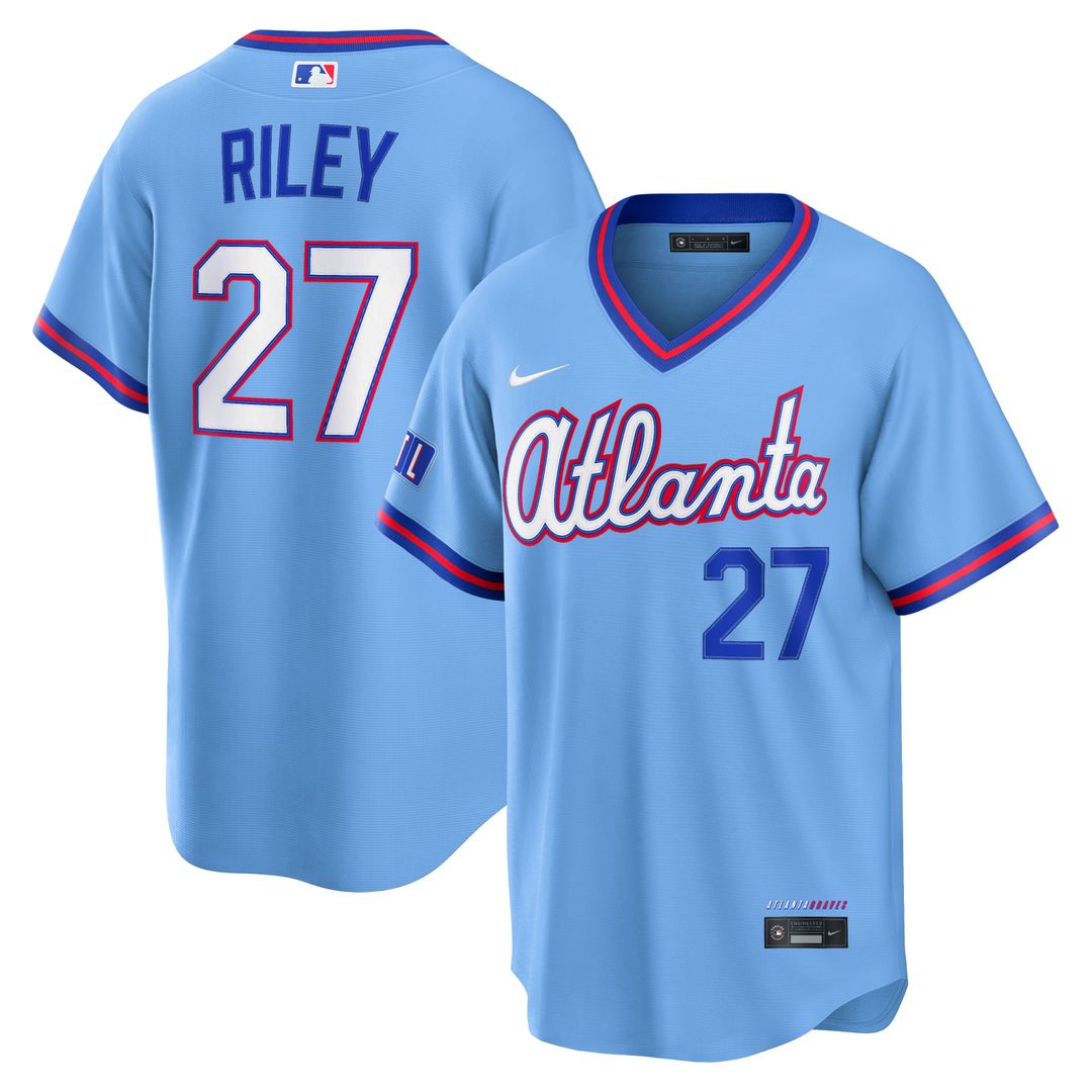 Austin Riley Atlanta Braves Nike 2026 City Connect Stadium Jersey - Powder Blue | MLB Fan Gear