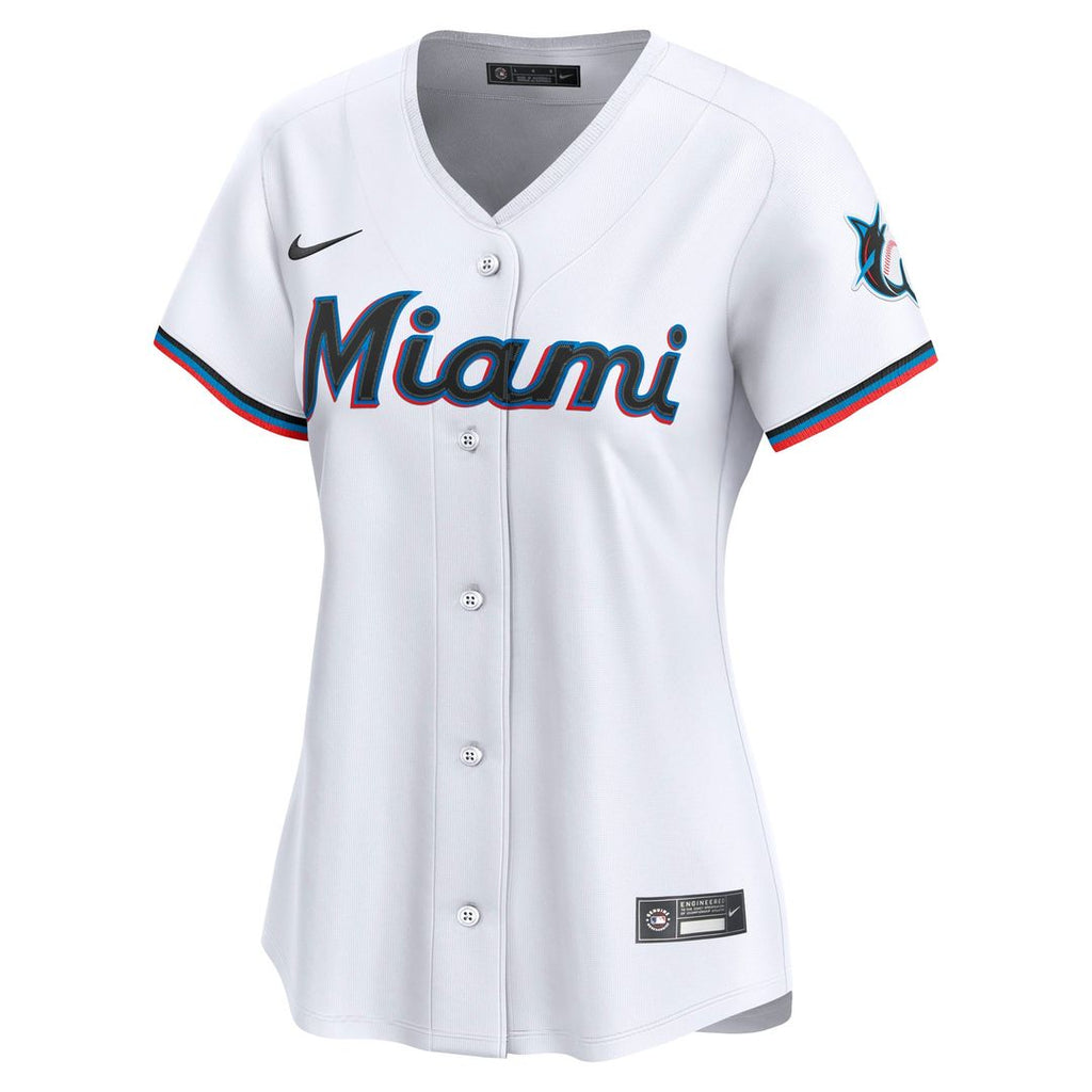 Miami Marlins Nike Women's Home Limited Custom Jersey - White | MLB Fan Gear