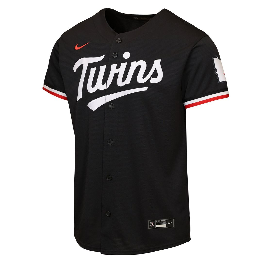 Minnesota Twins Nike Youth Alternate 2 Stadium Jersey - Black | MLB Fan Gear