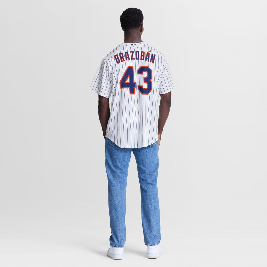 Huascar Brazobán New York Mets Nike Home Replica Jersey - White | MLB Fan Gear