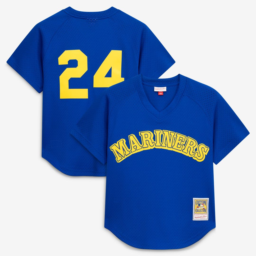 Ken Griffey Jr. Seattle Mariners Mitchell & Ness Authentic Batting Practice Jersey - Royal | MLB Fan Gear