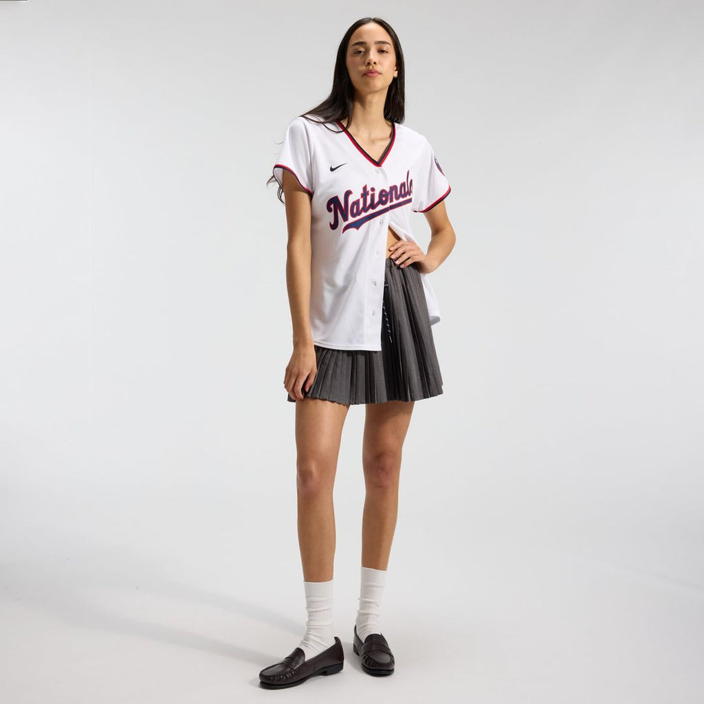 CJ Abrams Washington Nationals Nike Women's Home Replica Player Jersey - White | MLB Fan Gear