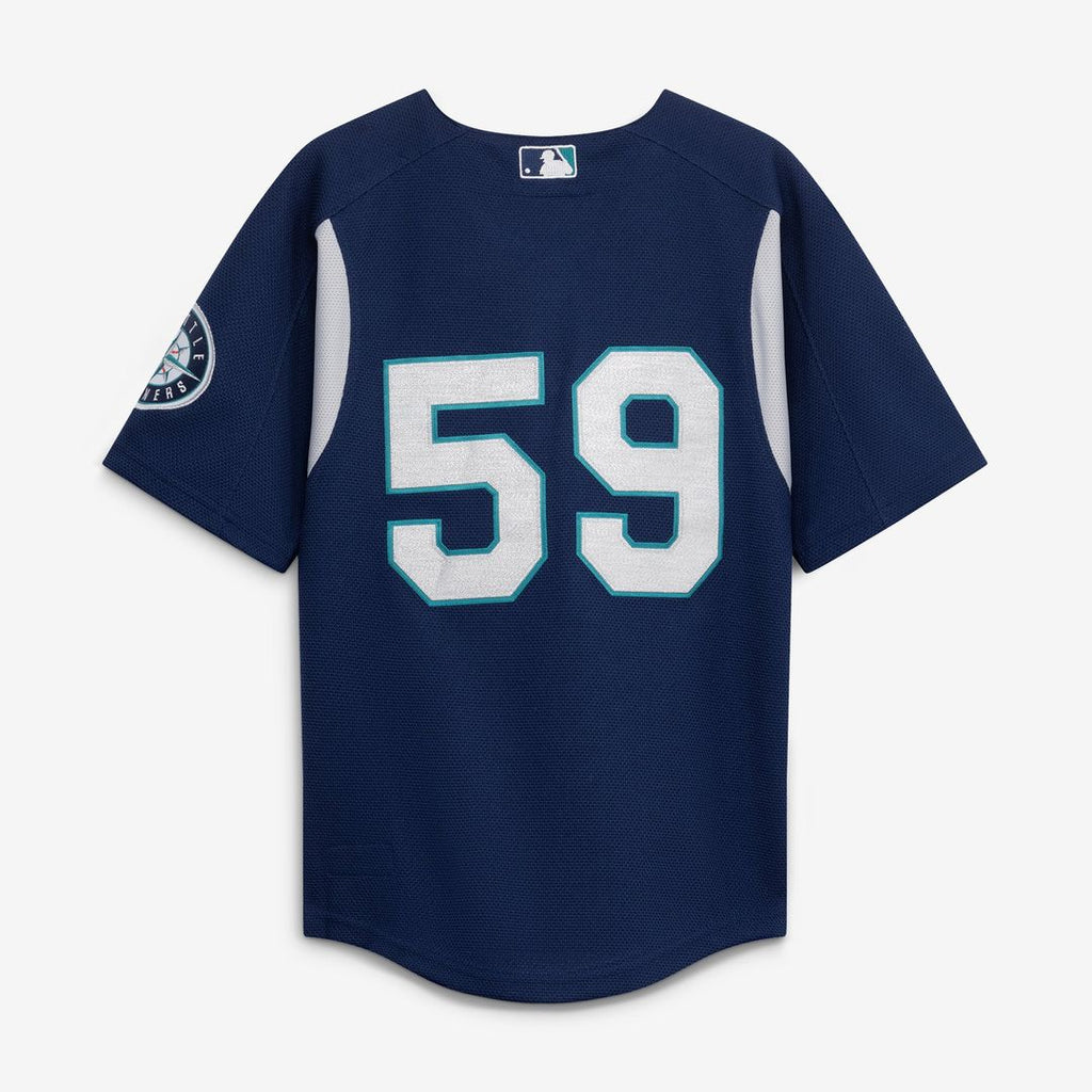Felix Hernandez Seattle Mariners Mitchell & Ness Toddler Throwback Mesh Batting Practice Jersey - Navy | MLB Fan Gear