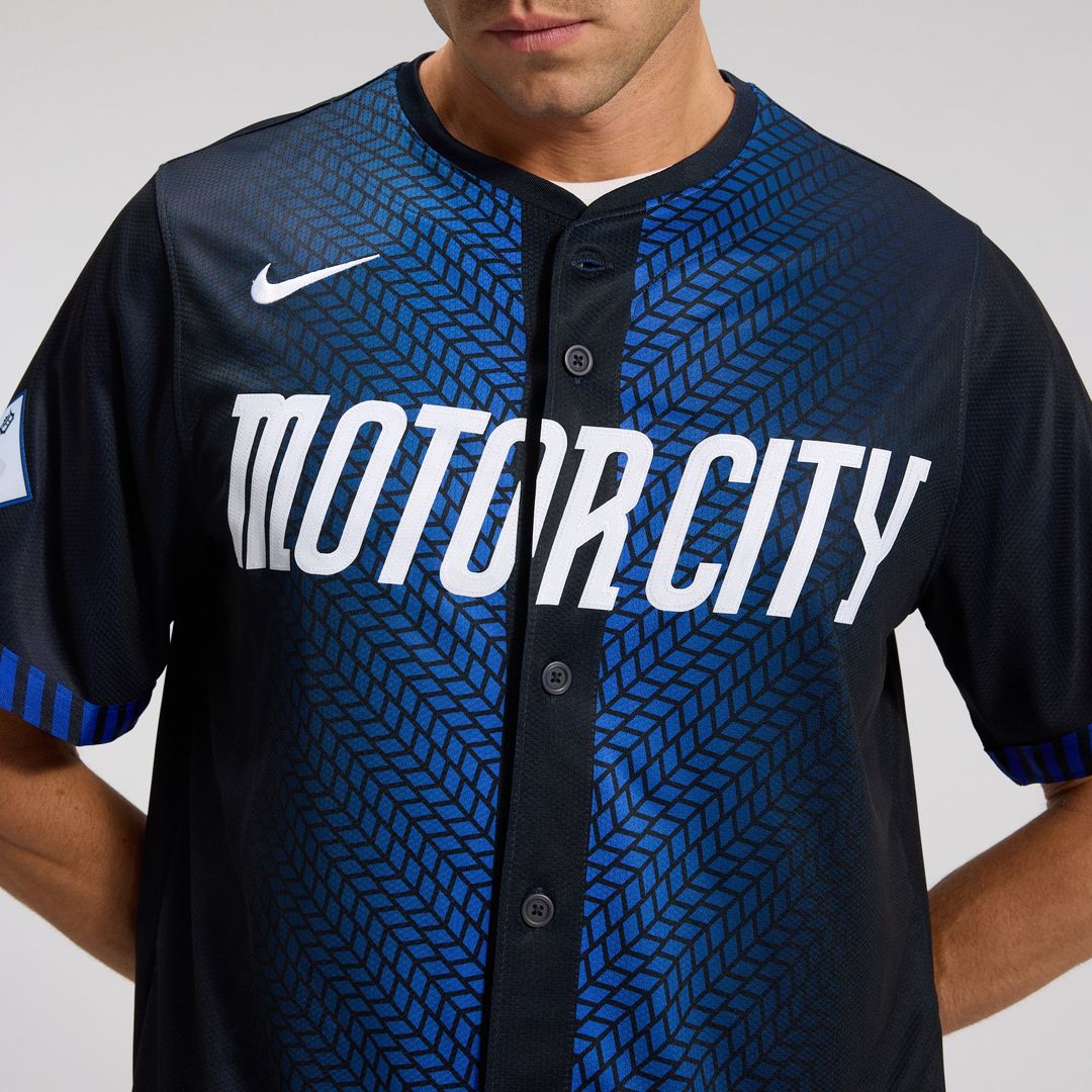 Detroit Tigers Nike City Connect Limited Jersey - Blue | MLB Fan Gear
