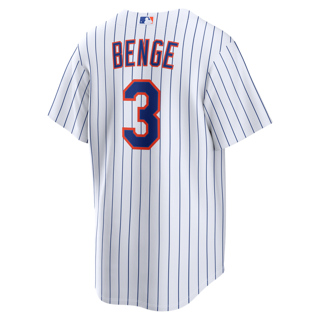 Carson Benge New York Mets Nike Home Replica Jersey - White | MLB Fan Gear