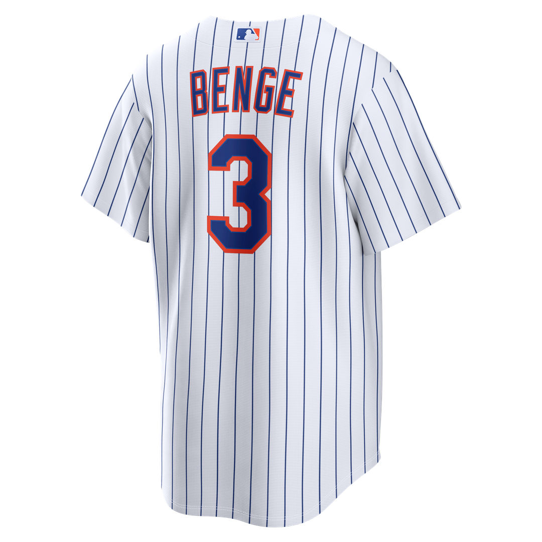 Carson Benge New York Mets Nike Home Replica Jersey - White | MLB Fan Gear