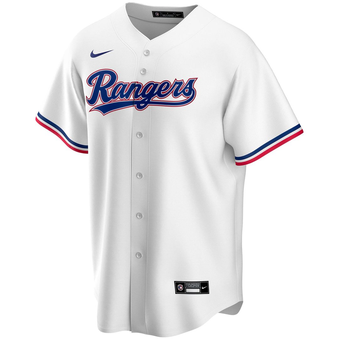 Texas Rangers Nike Home Replica Custom Jersey - White | MLB Fan Gear