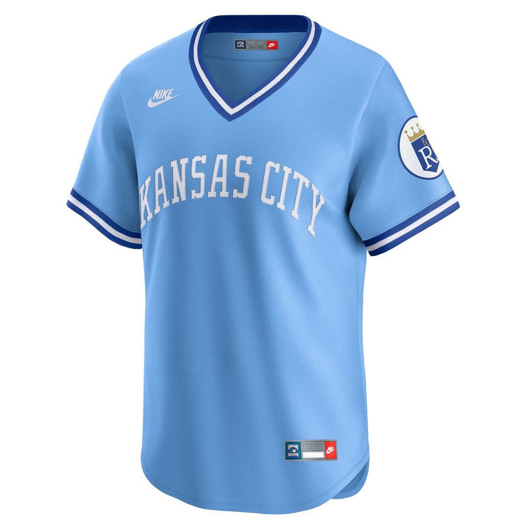 Kansas City Royals Nike Cooperstown Collection Limited Jersey - Light Blue | MLB Fan Gear