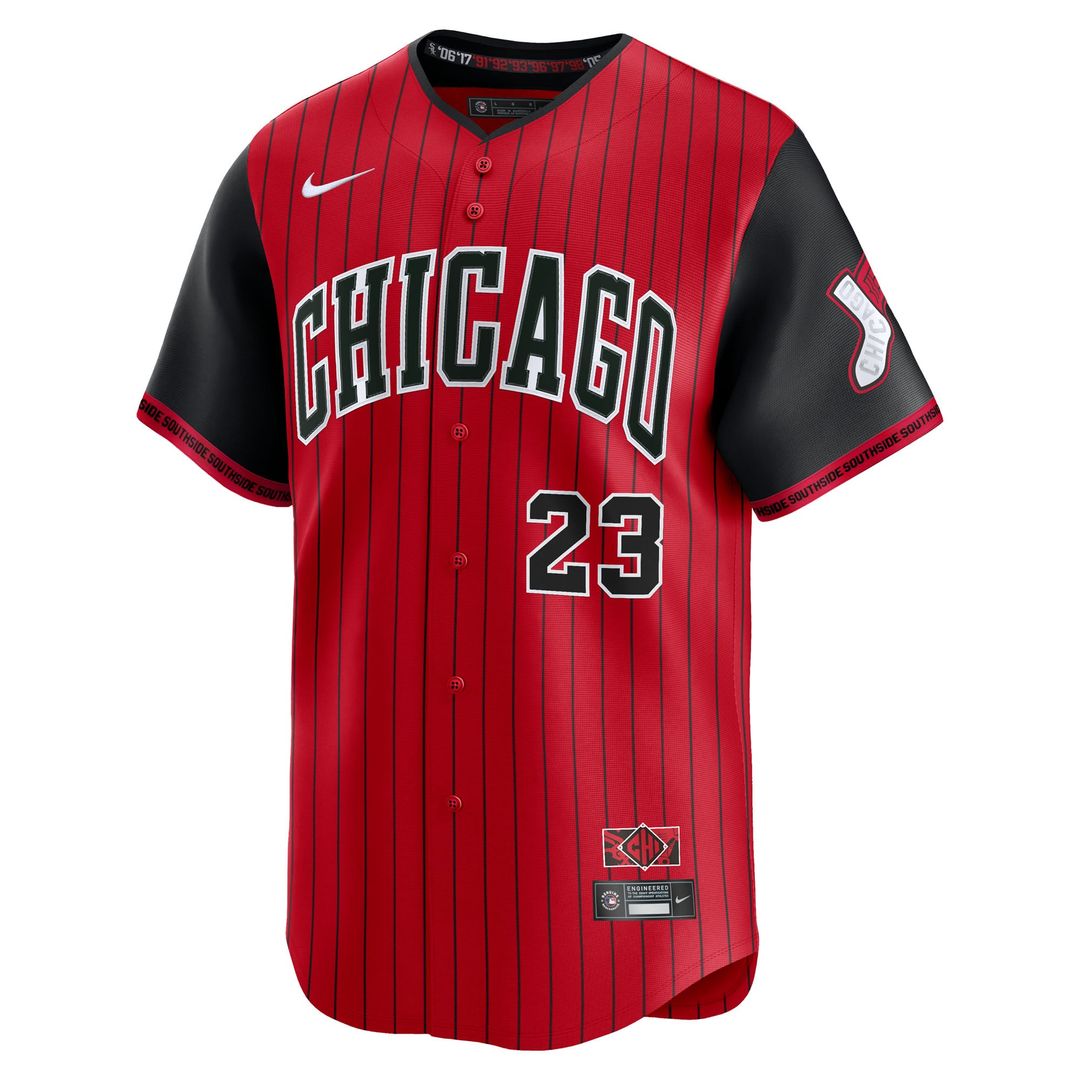 Andrew Benintendi Chicago White Sox Nike 2025 City Connect Limited Player Jersey - Red/ Black | MLB Fan Gear