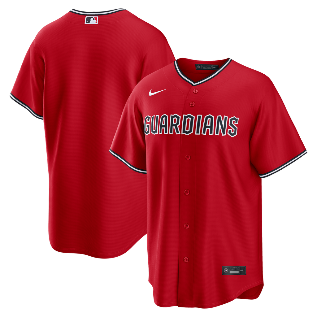 Cleveland Guardians Nike Alternate Replica Jersey - Red | MLB Fan Gear