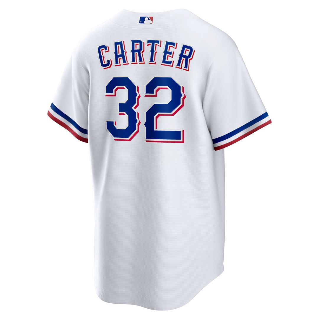 Evan Carter Texas Rangers Nike Home Replica Jersey - White | MLB Fan Gear