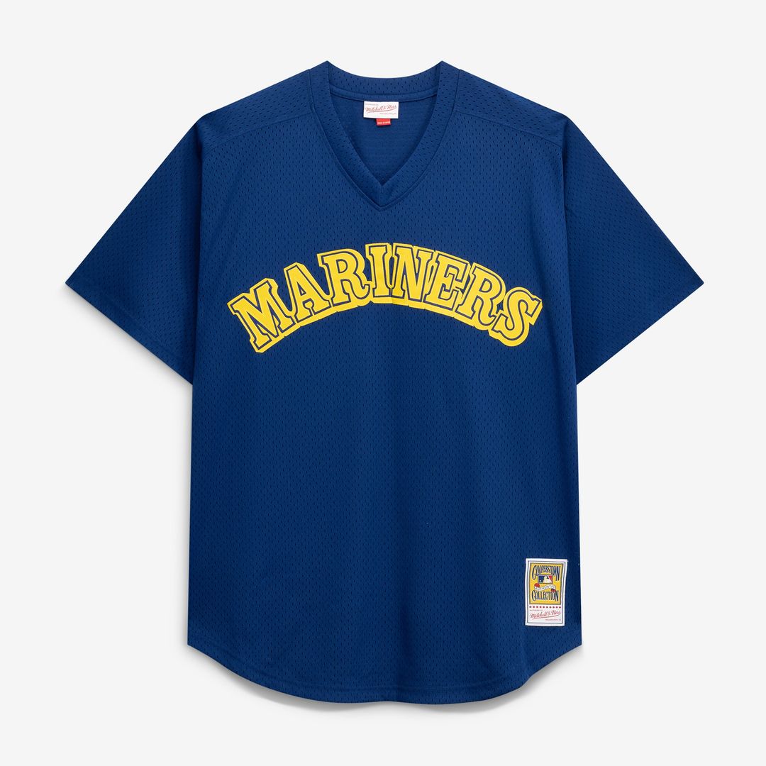 Ken Griffey Jr. Seattle Mariners Mitchell & Ness Big & Tall Cooperstown Collection Mesh Batting Practice Jersey - Royal | MLB Fan Gear