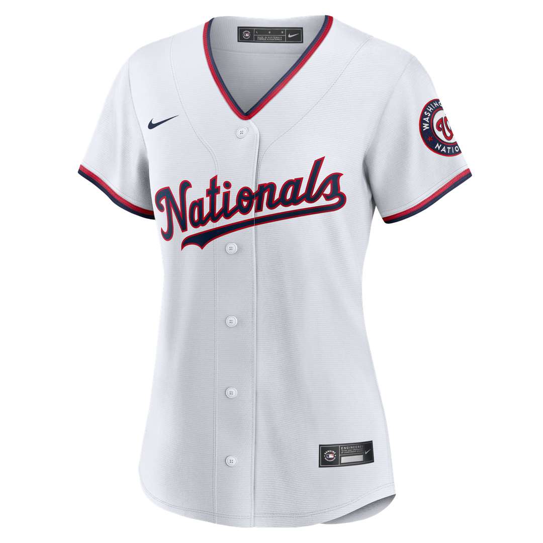 CJ Abrams Washington Nationals Nike Women's Home Replica Player Jersey - White | MLB Fan Gear