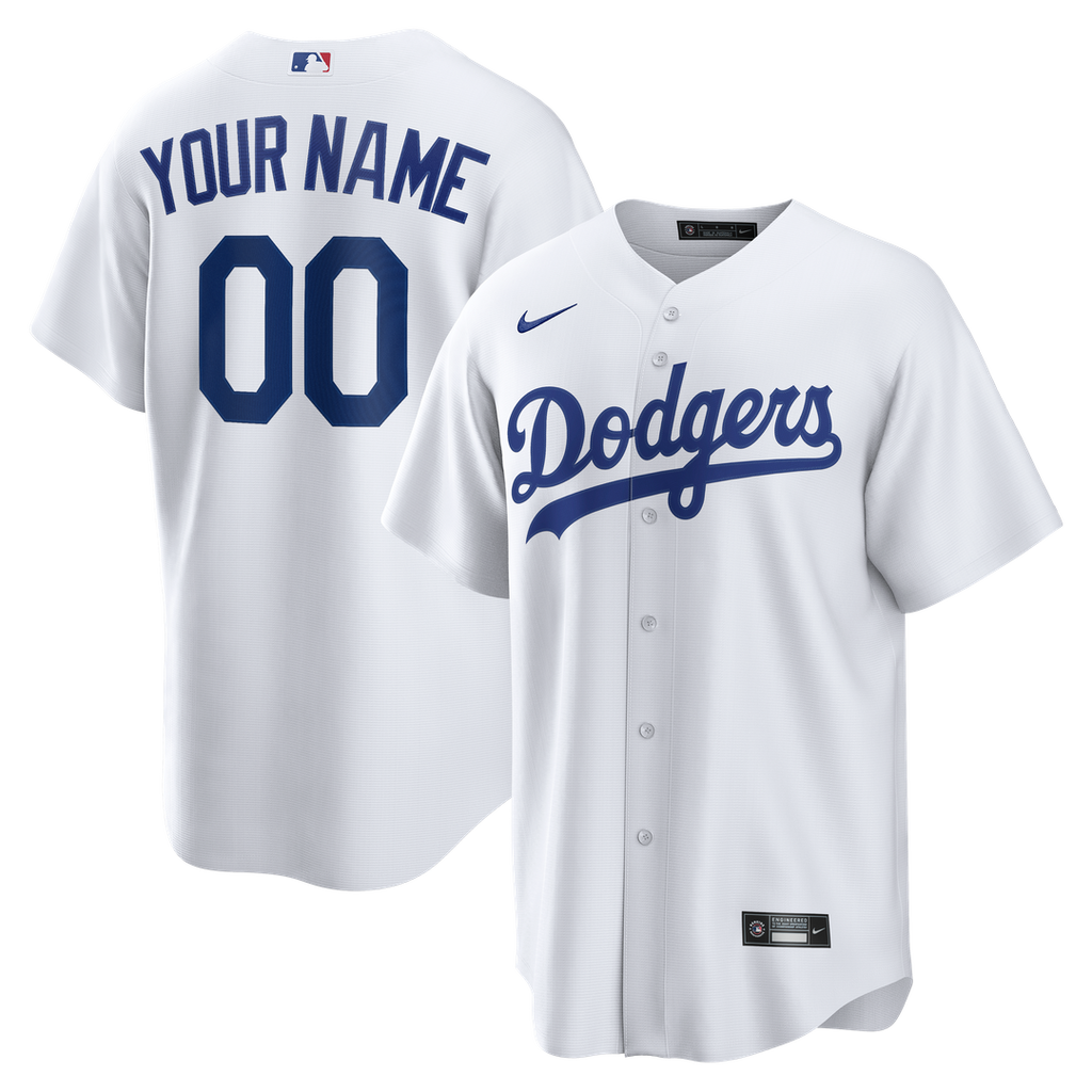 Los Angeles Dodgers Nike Home Replica Custom Jersey - White | MLB Fan Gear