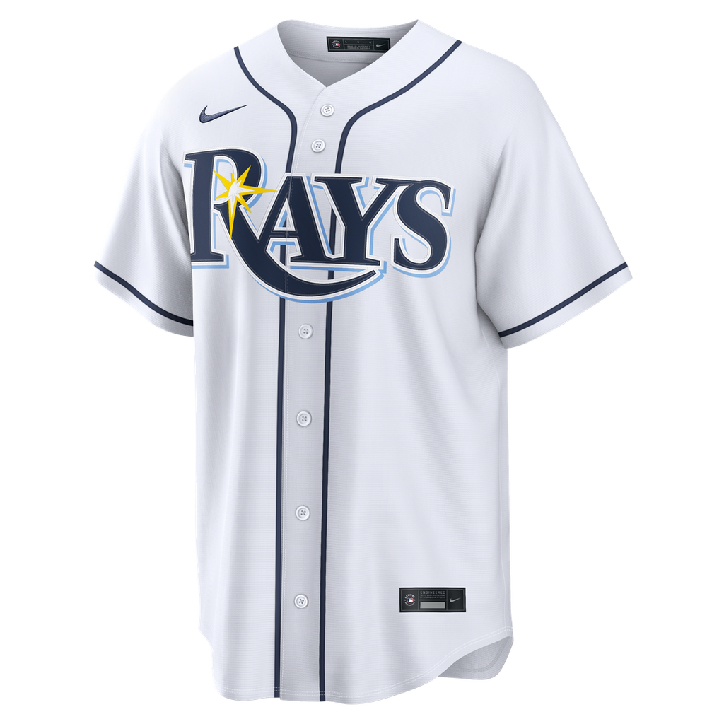 Junior Caminero Tampa Bay Rays Nike Home Replica Jersey - White | MLB Fan Gear