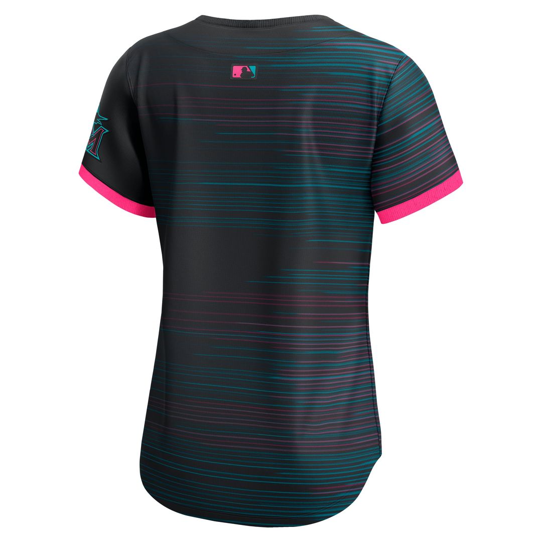 Miami Marlins Nike Women's 2025 City Connect Limited Jersey - Black | MLB Fan Gear