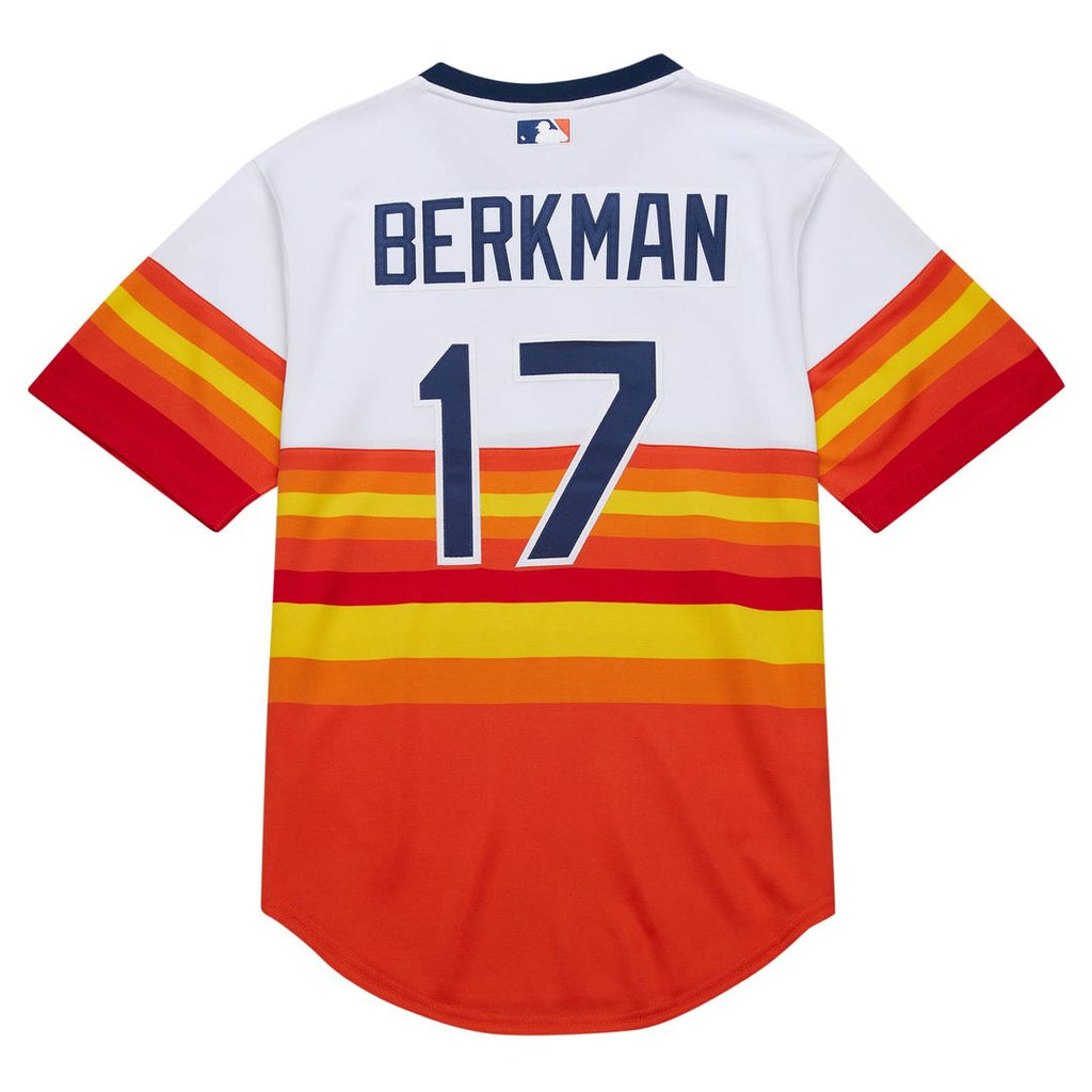 Lance Berkman Houston Astros Mitchell & Ness 2004 Cooperstown Collection Authentic Throwback Jersey - White | MLB Fan Gear