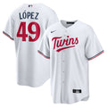 Pablo López Minnesota Twins Nike Home Replica Player Jersey - White | MLB Fan Gear