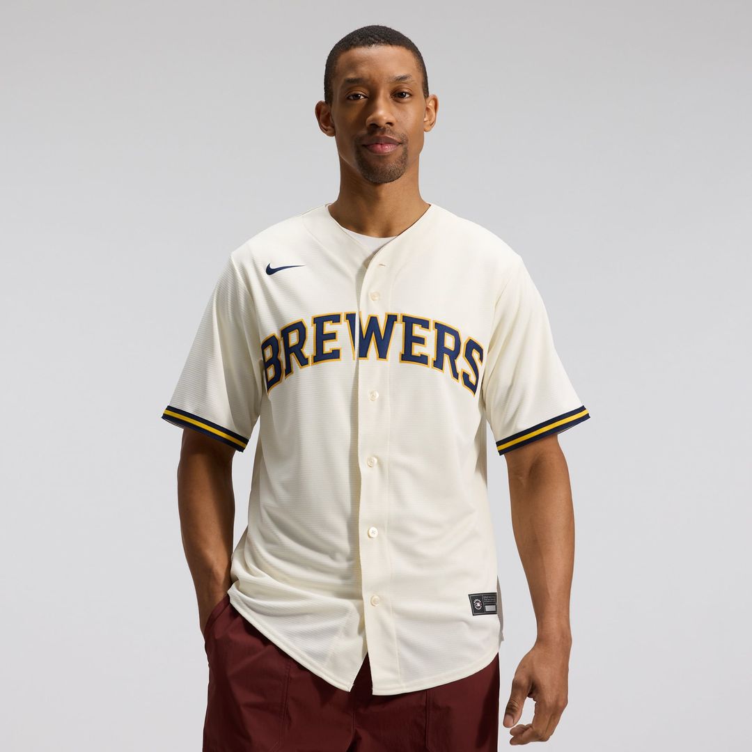 Milwaukee Brewers Nike Alternate Replica Team Jersey - Navy | MLB Fan Gear