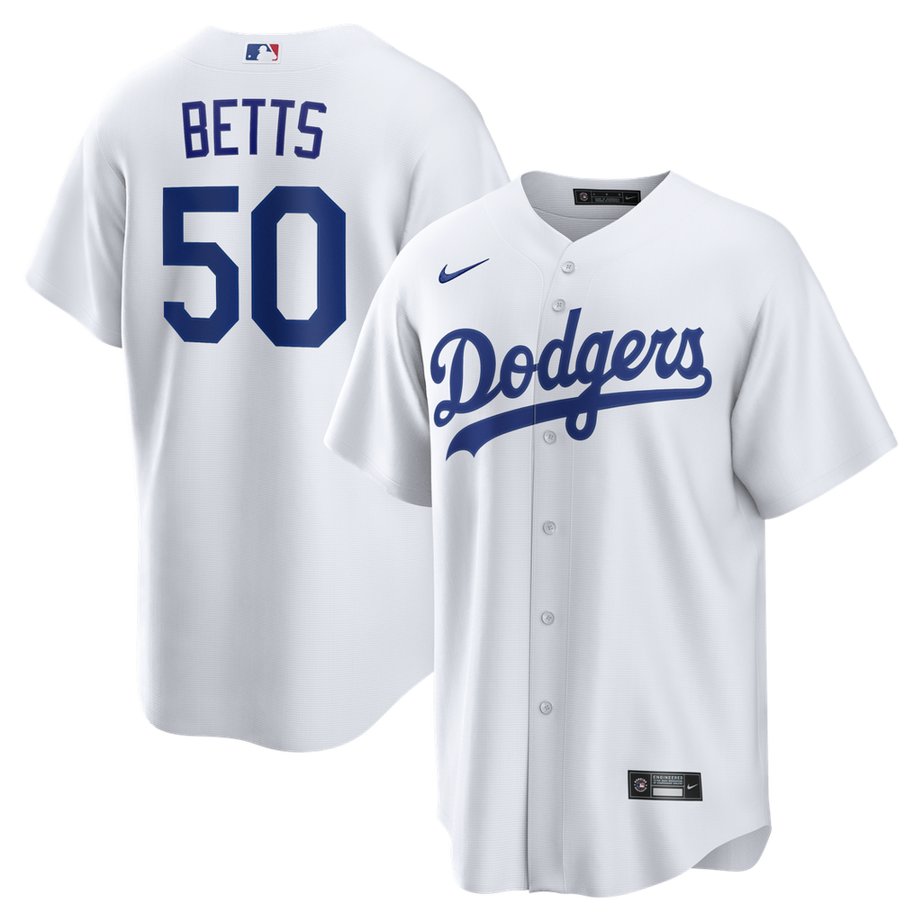 Mookie Betts Los Angeles Dodgers Nike Home Replica Jersey - White | MLB Fan Gear