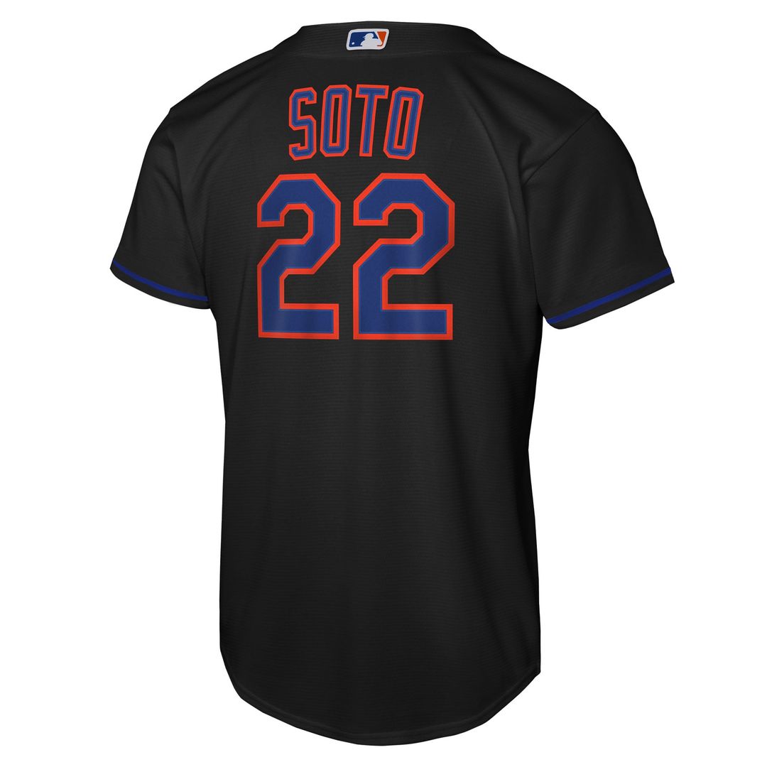 Juan Soto New York Mets Nike Youth Alternate Replica Jersey - Black | MLB Fan Gear