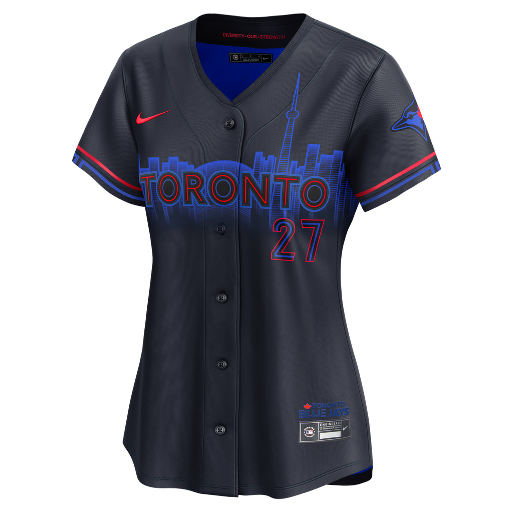 Vladimir Guerrero Jr. Toronto Blue Jays Nike Women's 2024 City Connect Limited Player Jersey - Navy | MLB Fan Gear