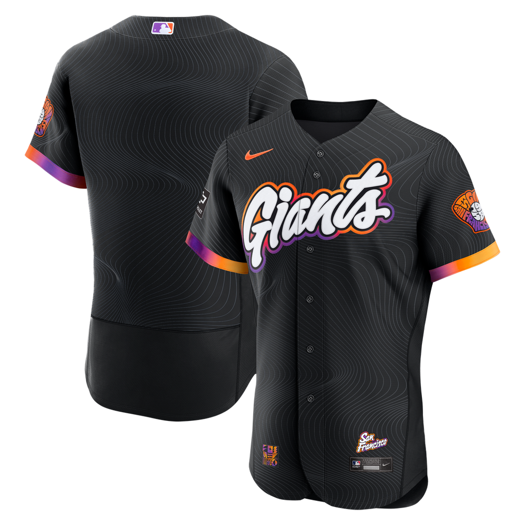 San Francisco Giants Nike City Connect Authentic Sponsor Patch Jersey - Anthracite | MLB Fan Gear