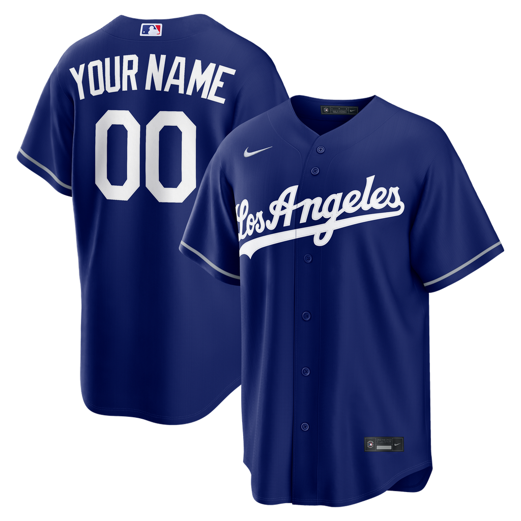Los Angeles Dodgers Nike Alternate Replica Custom Jersey - Royal | MLB Fan Gear