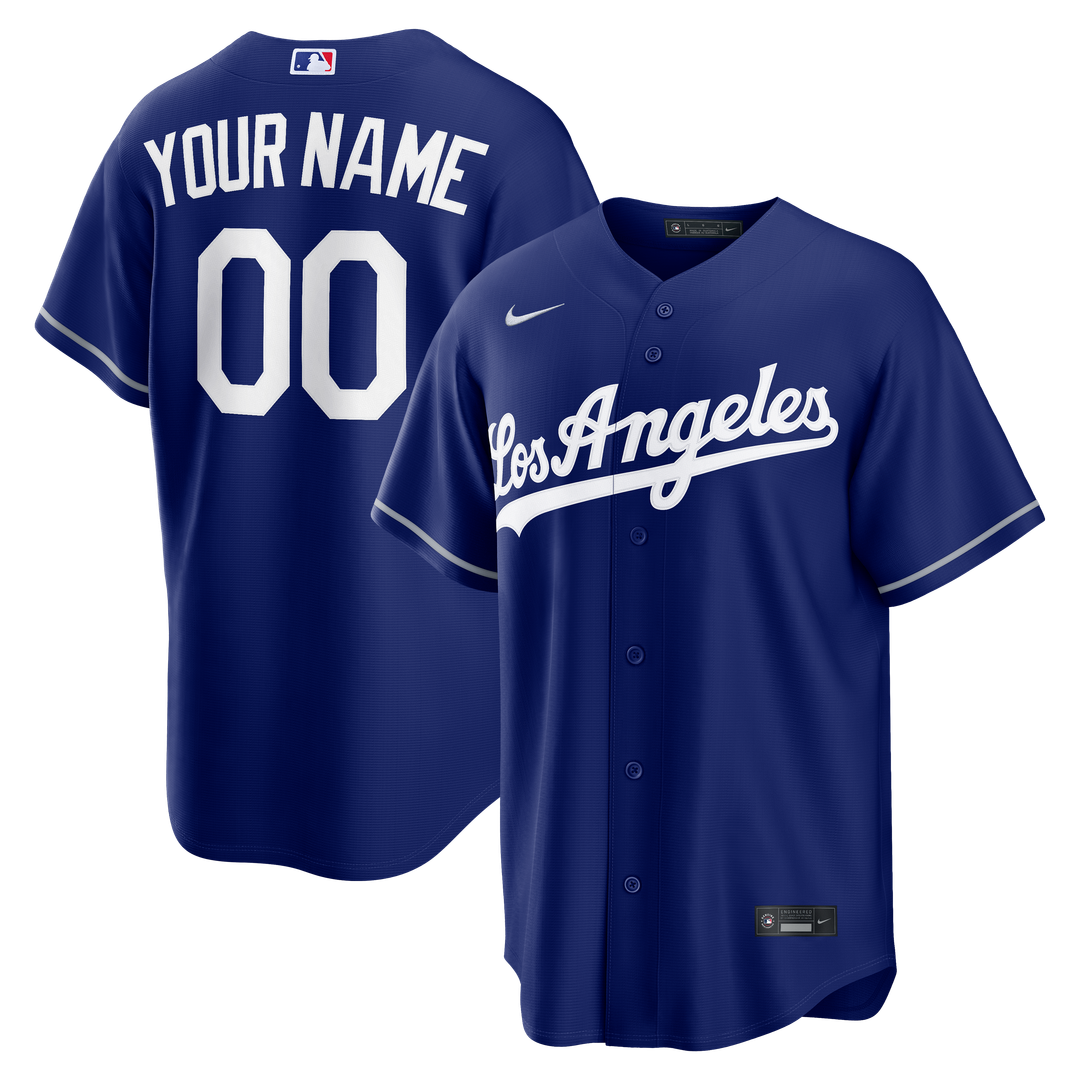 Los Angeles Dodgers Nike Alternate Replica Custom Jersey - Royal | MLB Fan Gear