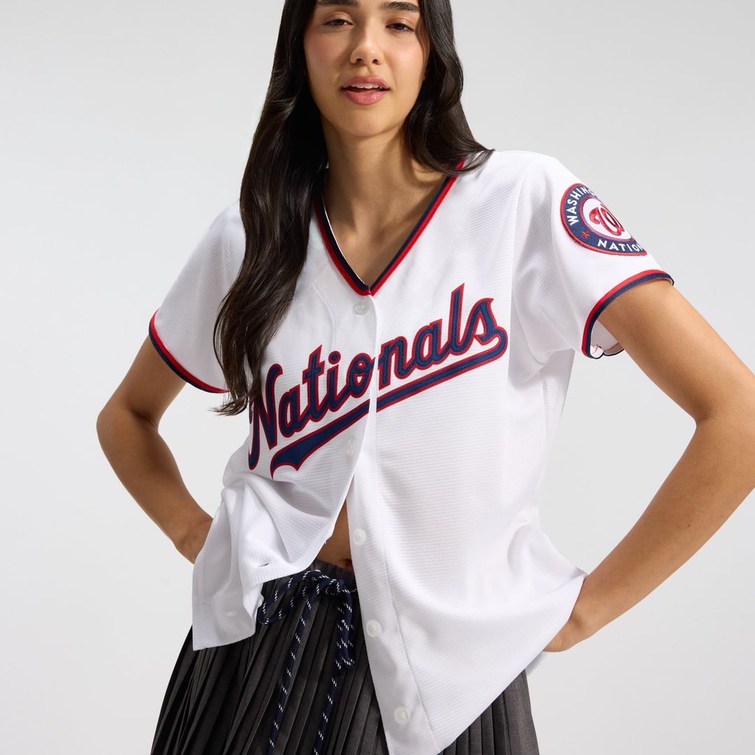 CJ Abrams Washington Nationals Nike Women's Home Replica Player Jersey - White | MLB Fan Gear