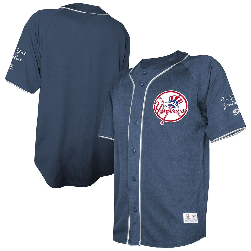 New York Yankees Stitches Team Color Full-Button Fashion Jersey - Navy | MLB Fan Gear