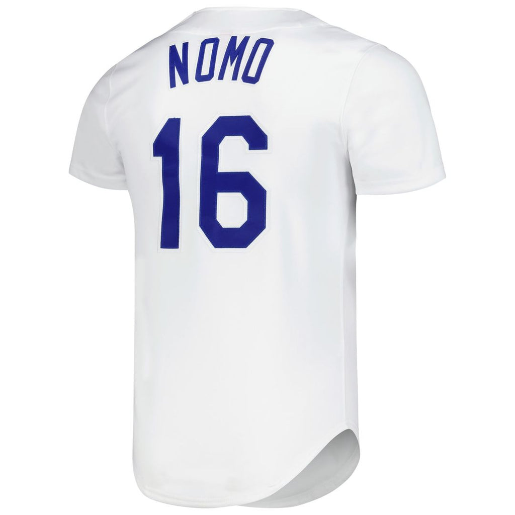 Hideo Nomo Los Angeles Dodgers Mitchell & Ness Cooperstown Collection Authentic Jersey - White | MLB Fan Gear