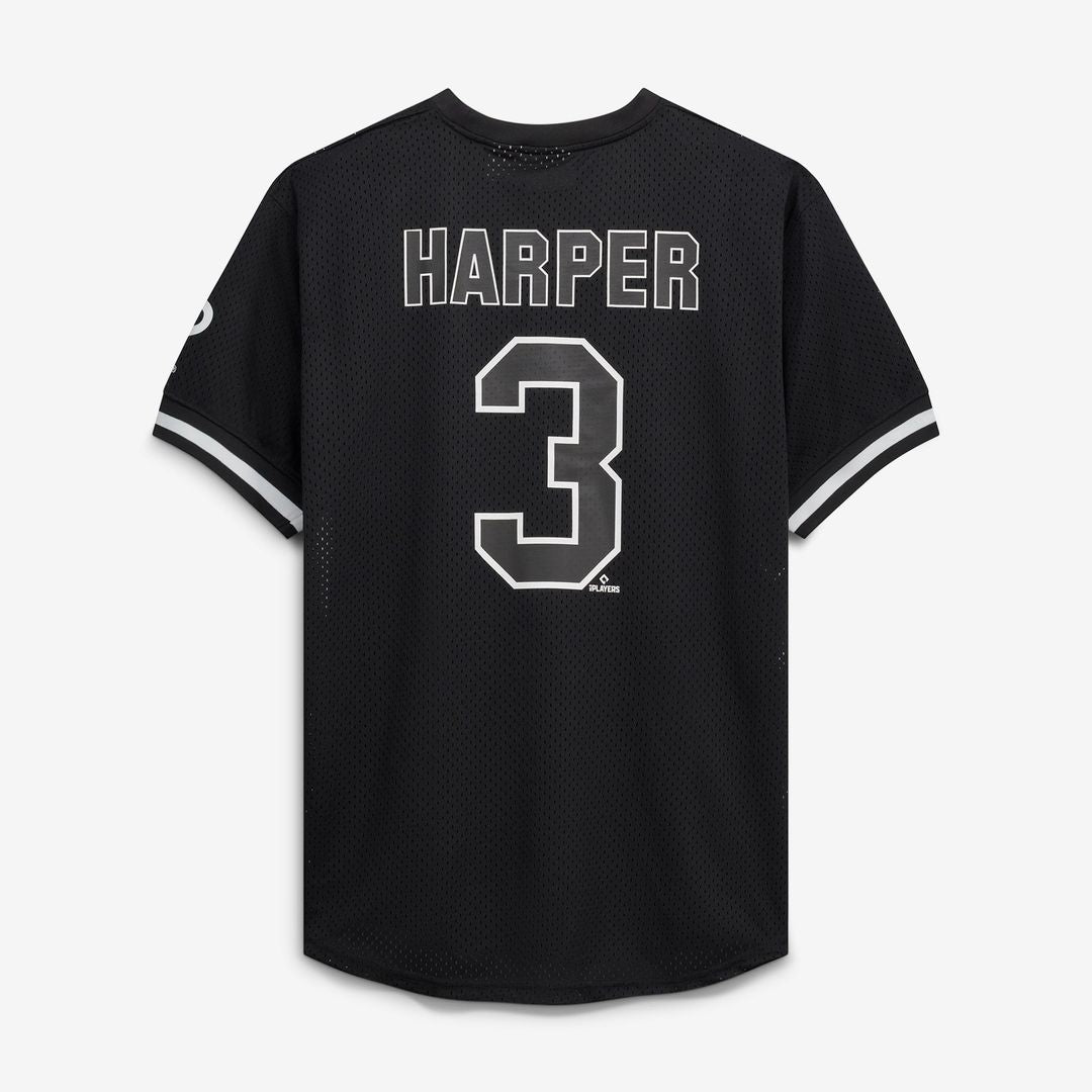 Bryce Harper Philadelphia Phillies Fanatics Big & Tall Heavyweight Mesh Jersey - Black/ White | MLB Fan Gear