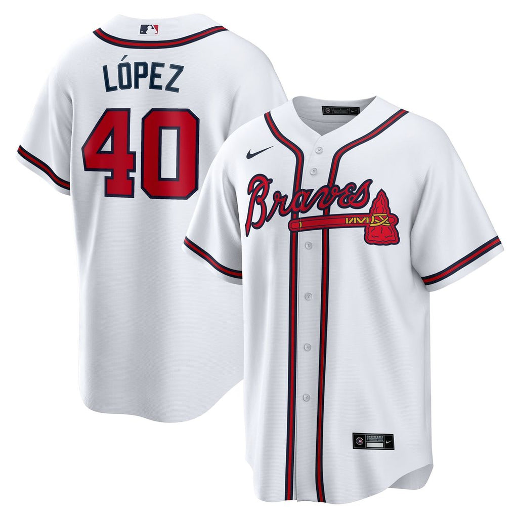 Reynaldo Lopez Atlanta Braves Nike Home Replica Jersey - White | MLB Fan Gear