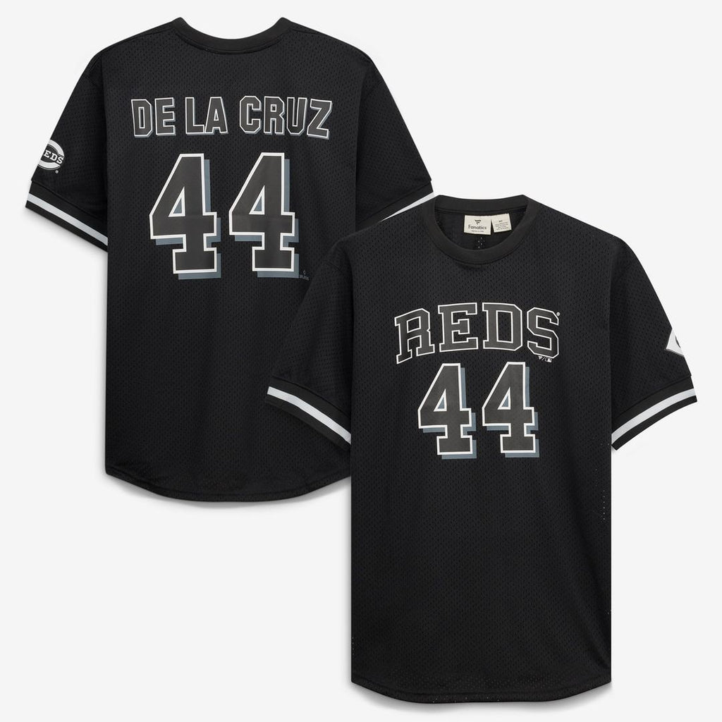 Elly De La Cruz Cincinnati Reds Fanatics Big & Tall Heavyweight Mesh Jersey - Black/ White | MLB Fan Gear