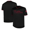 Philadelphia Phillies Profile Big & Tall Pop Fashion Jersey - Black | MLB Fan Gear