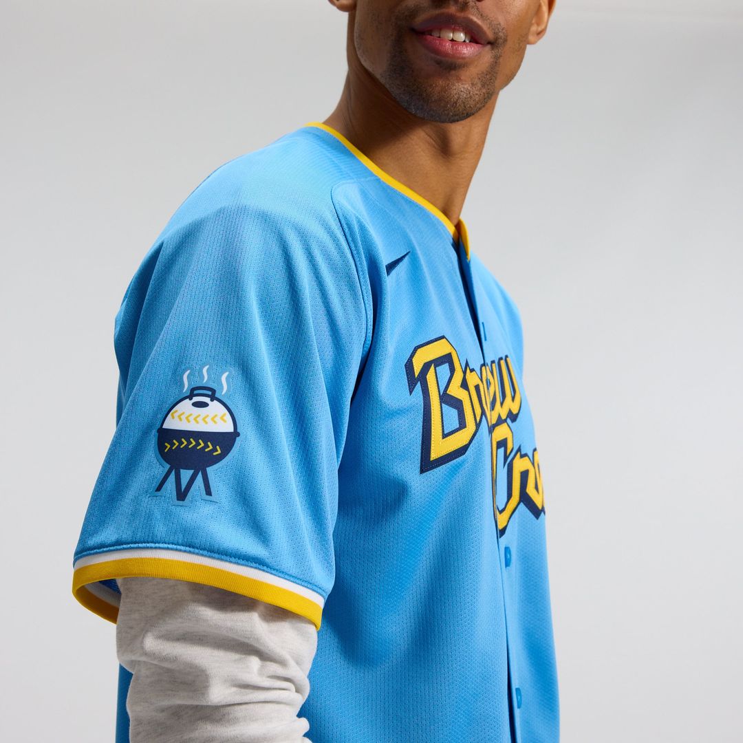 Milwaukee Brewers Nike City Connect Limited Jersey - Light Blue | MLB Fan Gear