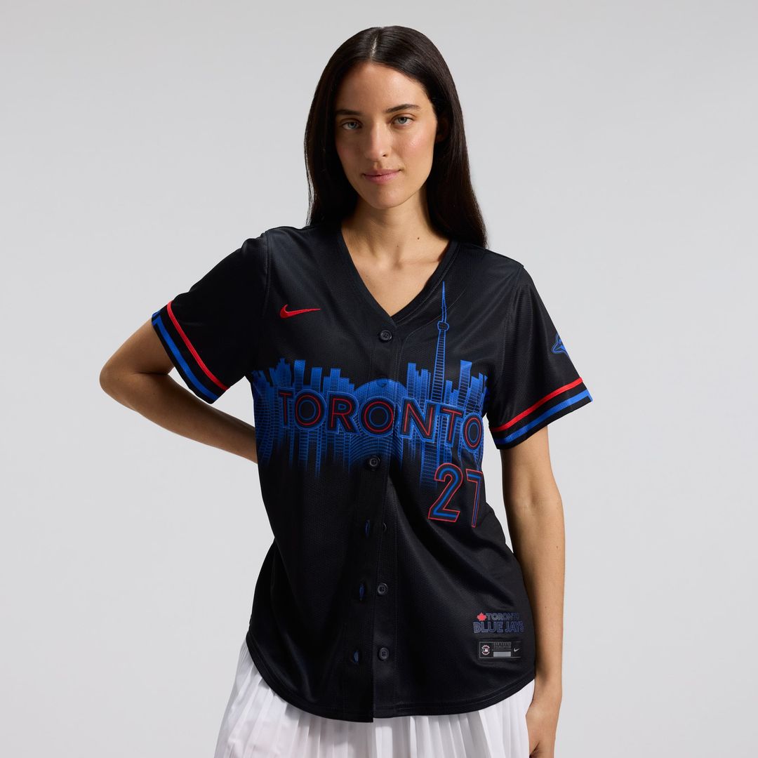 Vladimir Guerrero Jr. Toronto Blue Jays Nike Women's 2024 City Connect Limited Player Jersey - Navy | MLB Fan Gear