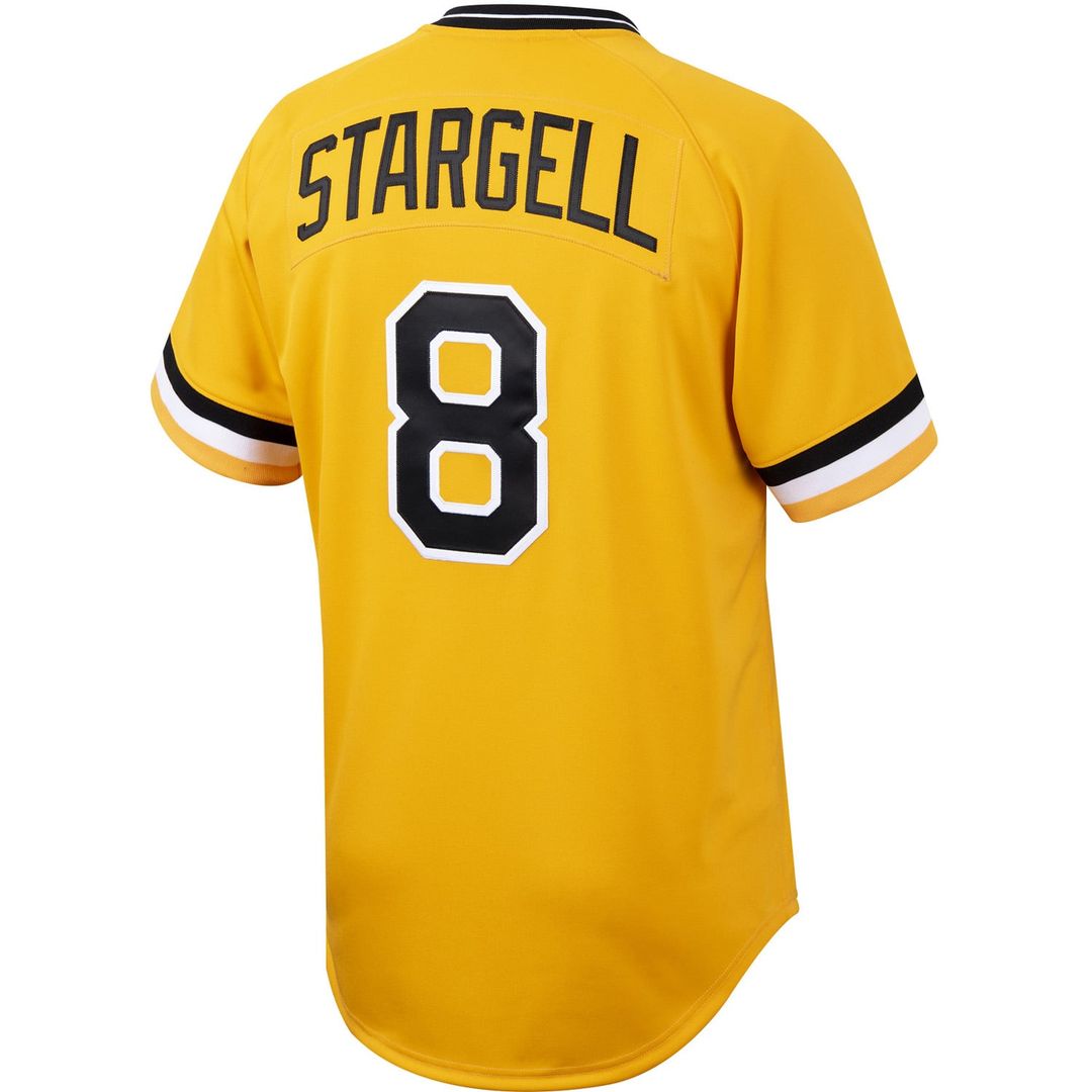 Willie Stargell Pittsburgh Pirates Mitchell & Ness Cooperstown Collection Authentic Jersey - Gold | MLB Fan Gear