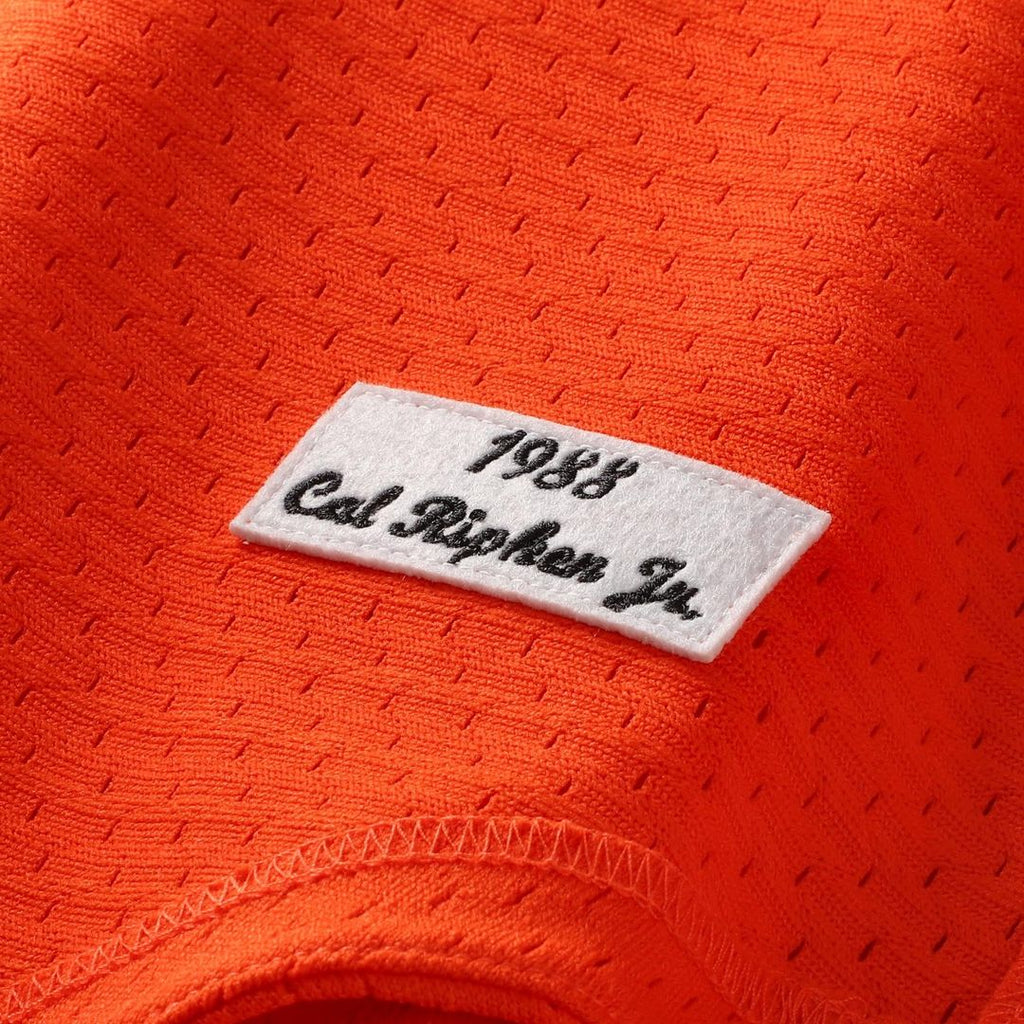 Cal Ripken Jr. Baltimore Orioles Profile Big & Tall Cooperstown Collection Mesh Batting Practice Jersey - Orange | Mitchell & Ness MLB Fan Gear