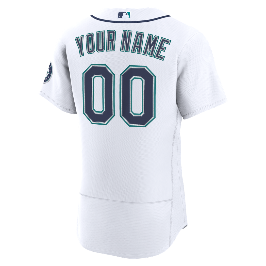 Seattle Mariners Nike Home Authentic Custom Jersey - White | MLB Fan Gear
