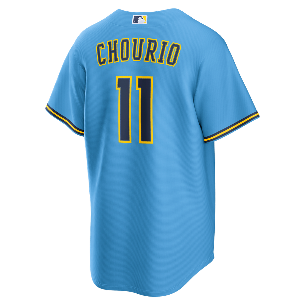 Jackson Chourio Milwaukee Brewers Nike Road Replica Jersey - Light Blue | MLB Fan Gear