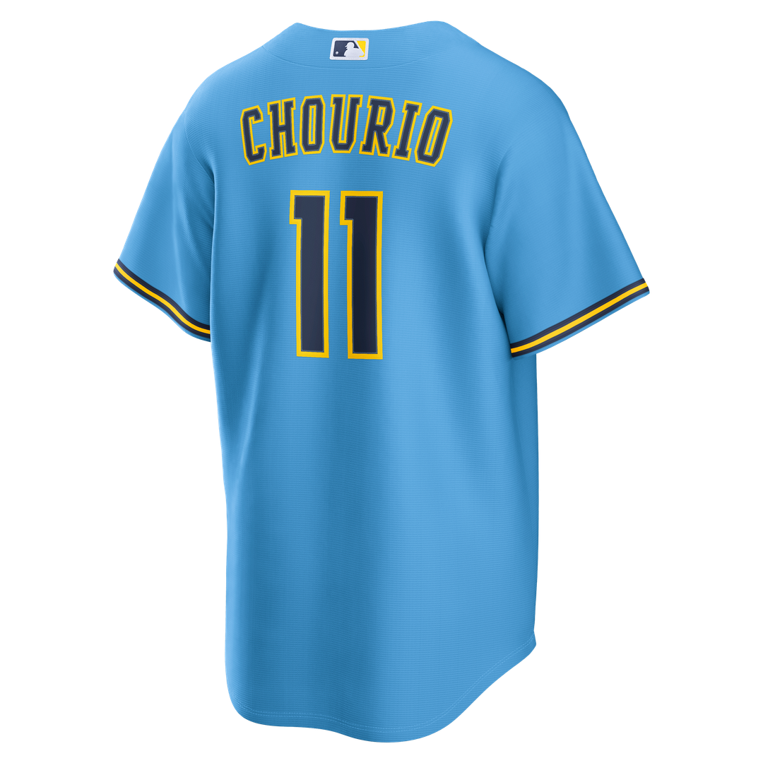 Jackson Chourio Milwaukee Brewers Nike Road Replica Jersey - Light Blue | MLB Fan Gear