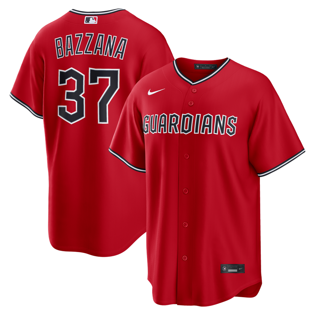 Travis Bazzana Cleveland Guardians Nike Alternate Replica Jersey - Red | MLB Fan Gear