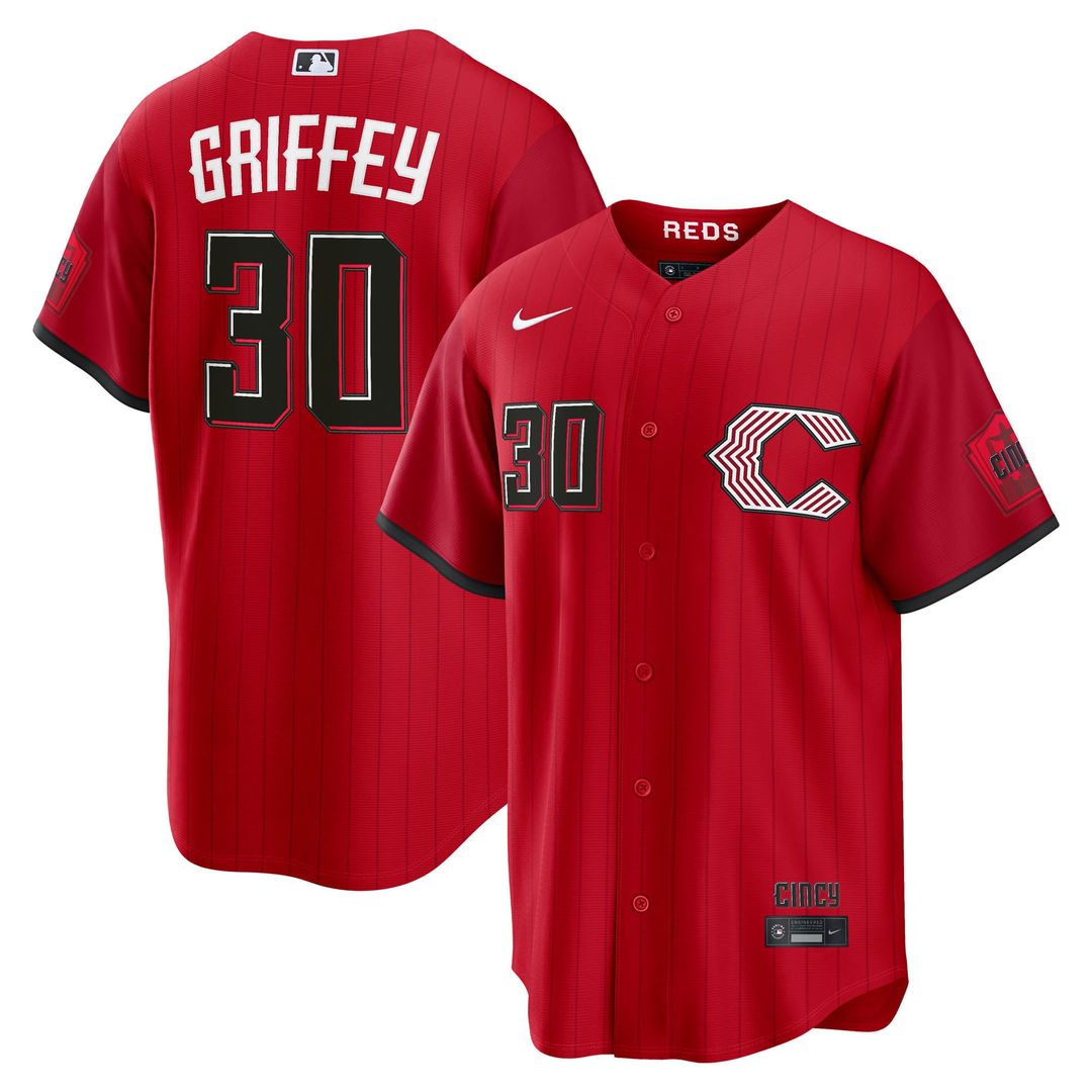 Ken Griffey Jr. Cincinnati Reds Nike 2026 City Connect Stadium Jersey - Red | MLB Fan Gear