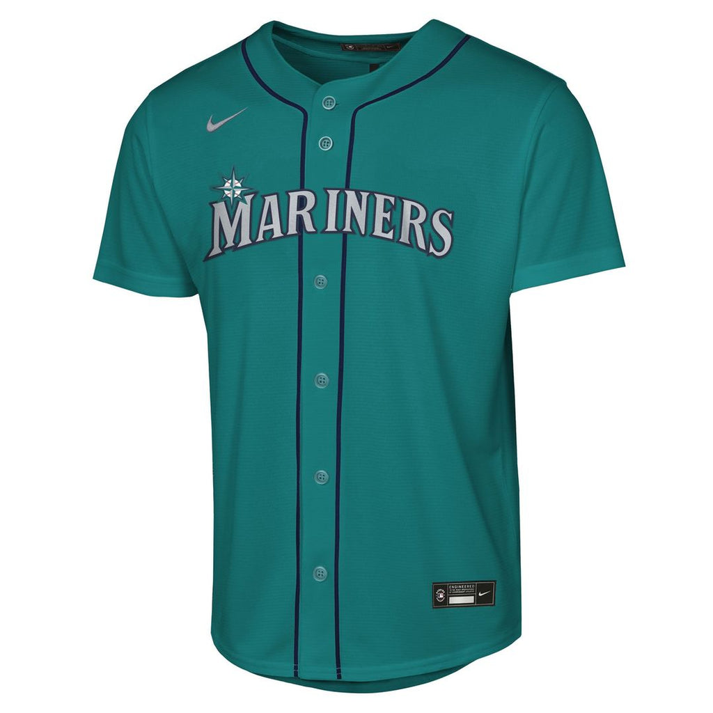 Cal Raleigh Seattle Mariners Nike Youth Alternate Replica Jersey - Teal | MLB Fan Gear