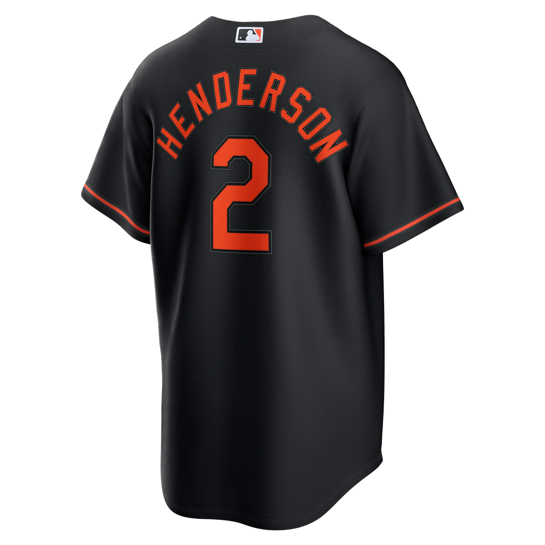 Gunnar Henderson Baltimore Orioles Nike Alternate Replica Jersey - Black | MLB Fan Gear