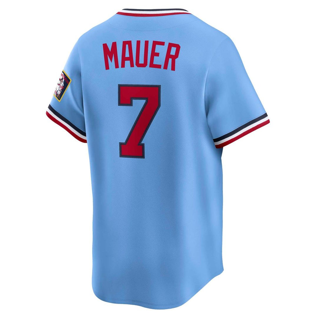 Joe Mauer Minnesota Twins Nike Throwback Cooperstown Collection Limited Jersey - Light Blue | MLB Fan Gear